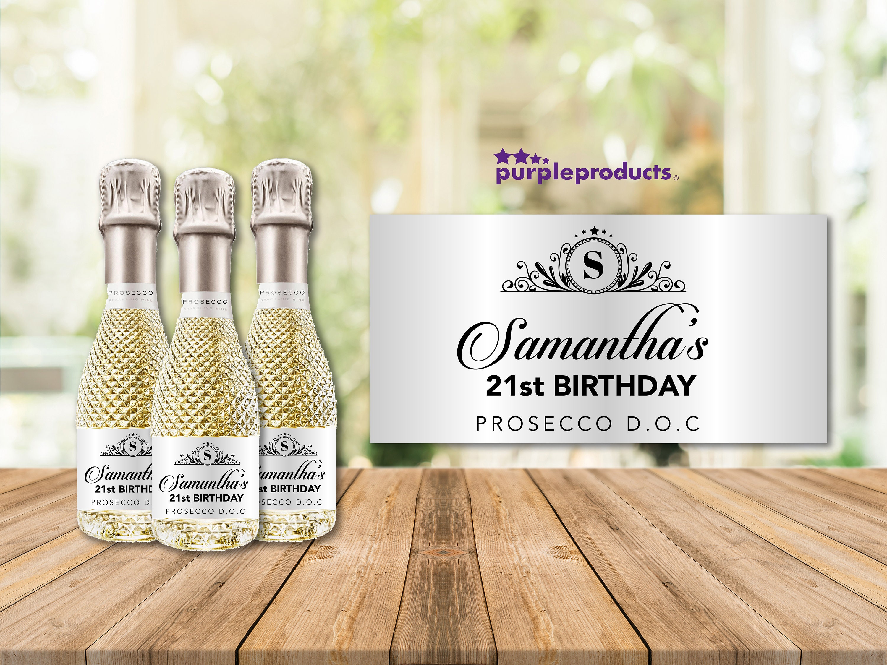 Personalised Mini Prosecco Birthday Any Occasion Bottle | Etsy