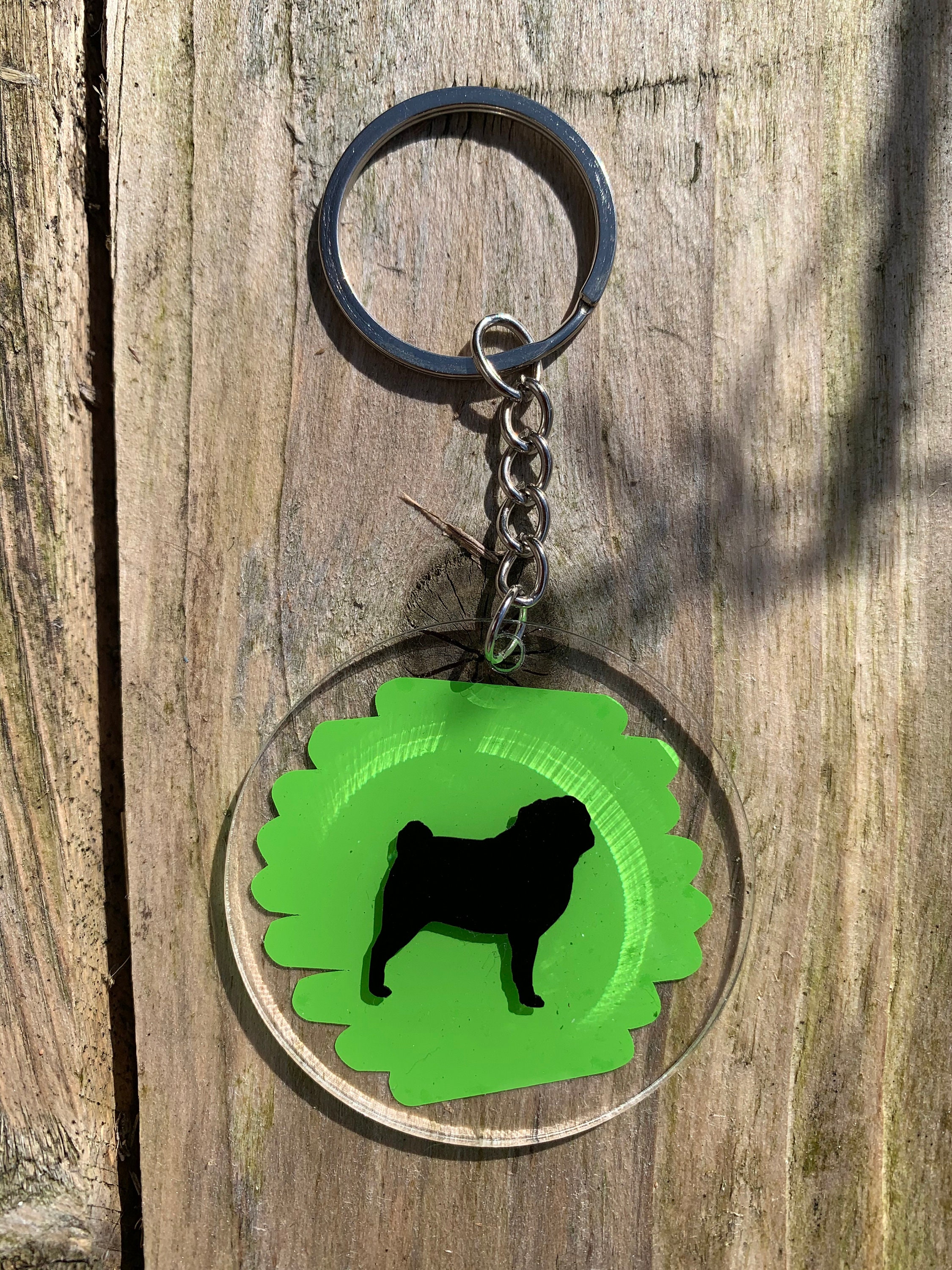 Dog Keyring Gift Accessory Acrylic 30 breeds and 6 colours Etsy
