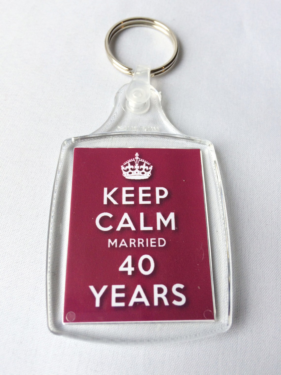 Keep Calm 40th Ruby Wedding Anniversary Married 40 Years | Etsy
