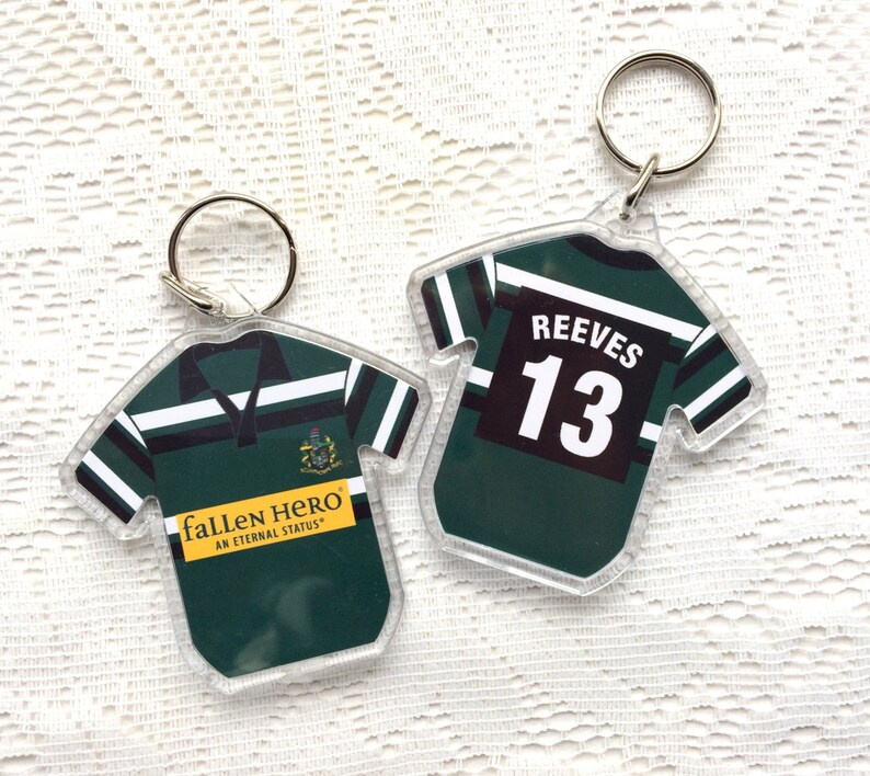 Personalised Sports Team Shirt Jersey Keyring Football Etsy UK