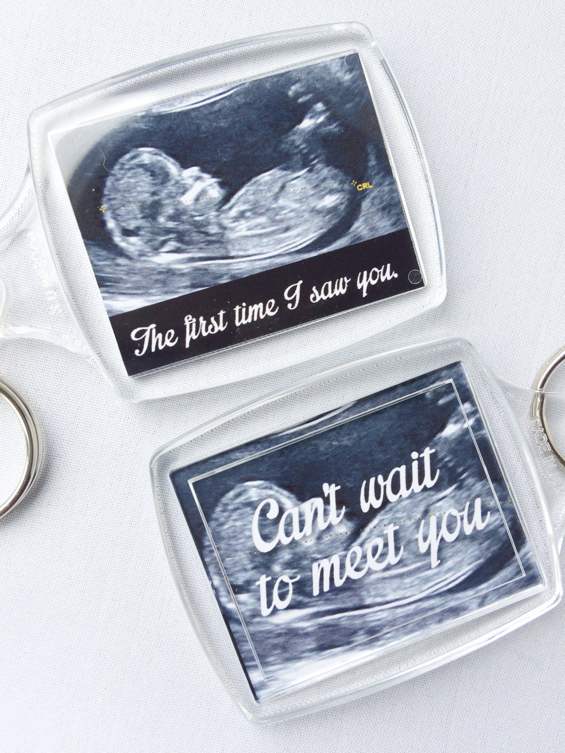 Baby Scan Ultrasound Keyring Keepsake Gift New parents Mum Etsy