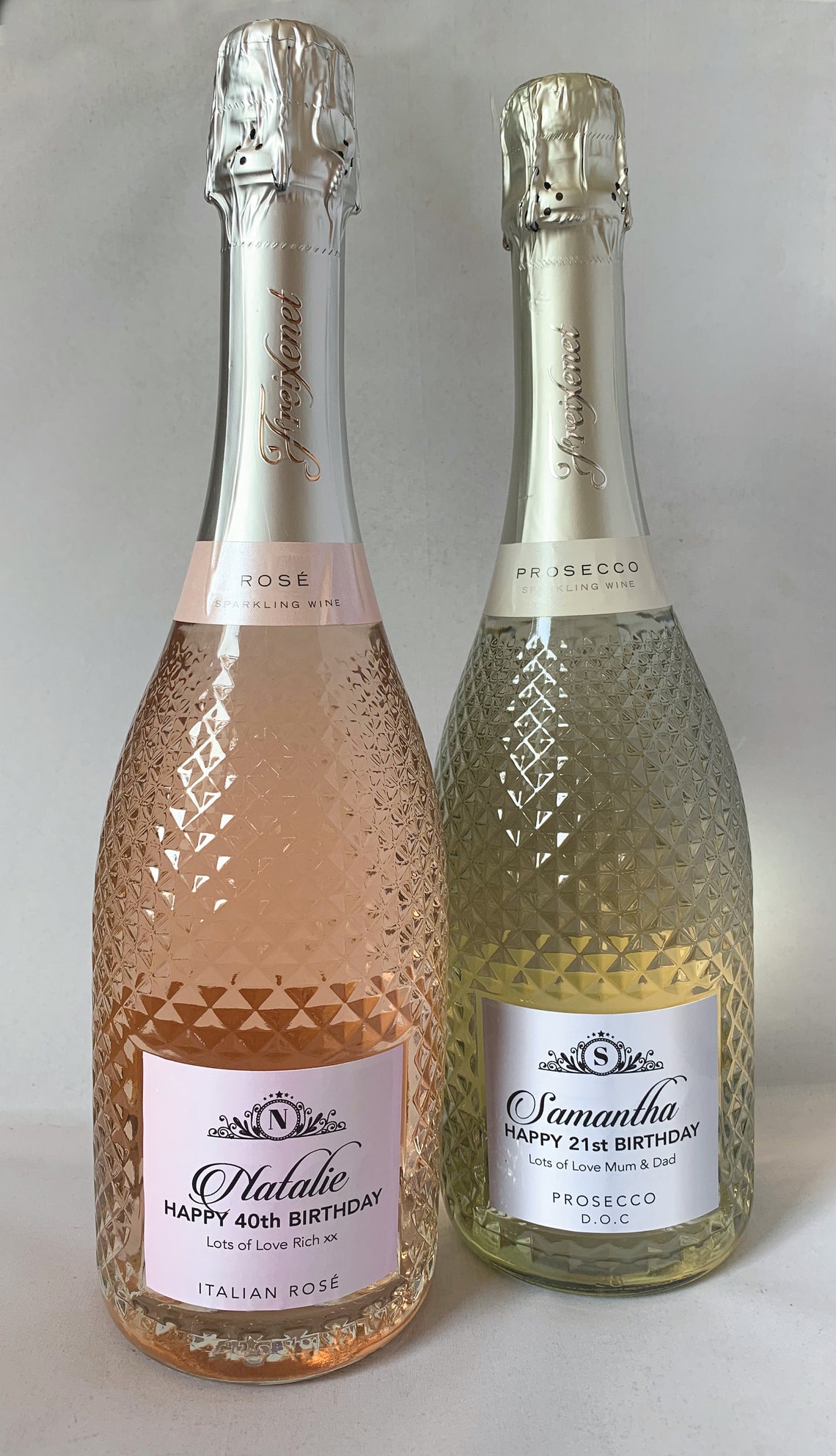 Personalised Prosecco Bottle Label Any Name Birthday Any Etsy