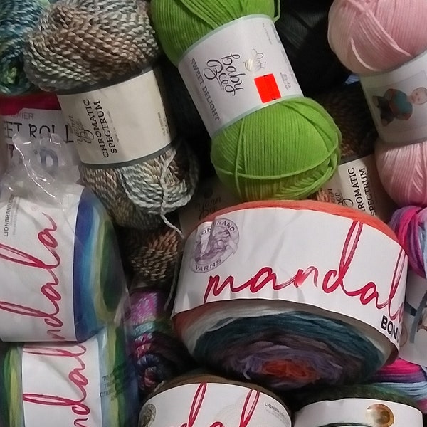 Yarn Mystery Box - Assorted Brands, Great Variety