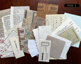 Ephemera Packs for Collage and Journaling