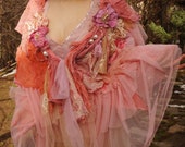 Victorian Wedding Bolero - One of a kind, vintage wedding capelet. Unique handmade beaded shawl. A piece of wearable art