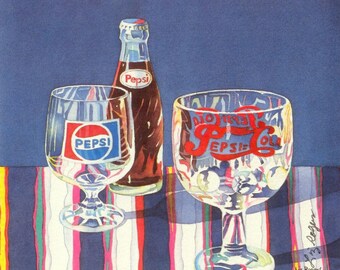 TOAST TO TASTE - Pepsi Cola Watercolor Print