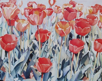 TULIPS - Beautiful Floral Art Print