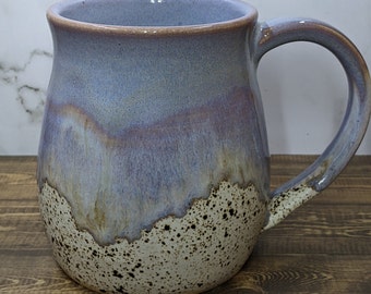 Lavender handmade ceramic stoneware mug