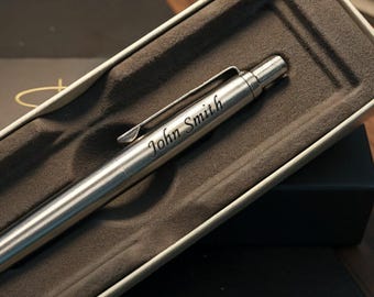 Personalised Pencil, Engraved Pencil, Stainless Steel Parker Jotter Pencil, Graduation Gift, Wedding Gift, Birthday Gift, Christmas Gift