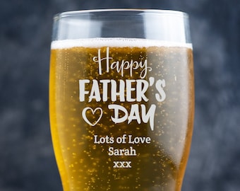 Vasos de pinta personalizados, vaso de cerveza personalizado, vaso de pinta grabado, vasos de cerveza, vasos de pinta personalizados para el día del padre, regalo de vaso de cerveza para papá