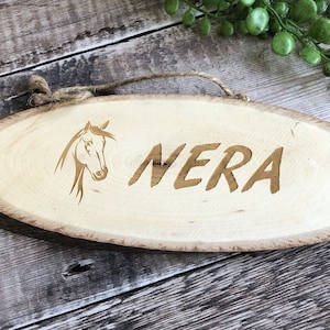 Personalised Horse Name Sign, Horse Stable Sign, Horse Name Plate, Stable Plaque, Stable Door Signs, Horse Stall Sign
