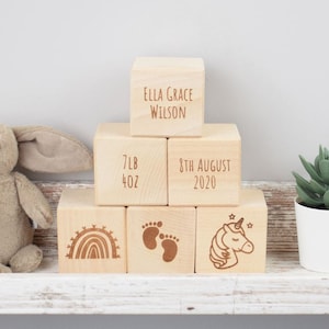 Baby date blocks shop