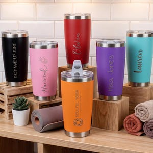 Personalised Coffee Cup Insulated Thermos Mug Engraved Coffee Cup - Customised Tea/Coffee Cup, Teacher Gift, Hot/Cold Mug - 500ml