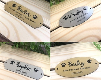 Personalised Engraved Pet Memorial Plaque, Bench Plaque, Keepsake Box, Remembrance, Weatherproof Plaque, Pet Loss, Memory Box Plaque