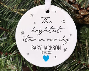 Personalised Memorial Baby Loss Bauble | Pregnancy Loss Gift | Memorial Christmas Ornament | Angel Baby Keepsake | Miscarriage Gift