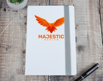 Gepersonaliseerd bedrijfsnotitieblok met logo - gepersonaliseerde relatiegeschenken, dagboek, A5 notebook, notebookplanner - logo