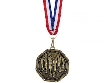 Engraved Running Medal Award Complete with Medal Ribbon - Personalized Fun Run Park Run Medals Achievement Awards