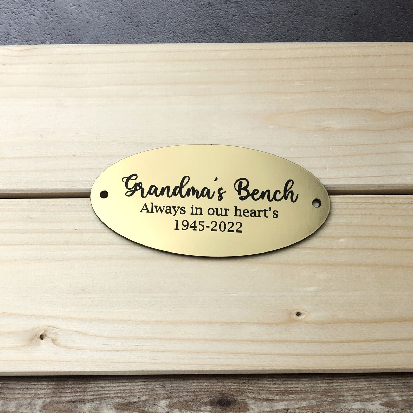 Personalised Bench Plaques Remembrance Plaques All Weather Etsy