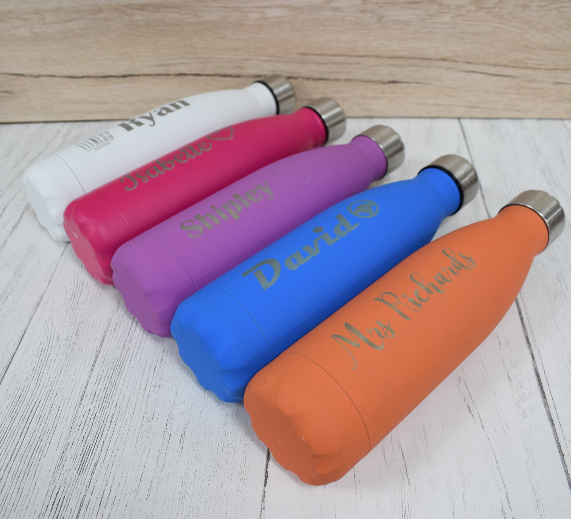 Personalised Water Bottle Engraved 500ml Water Bottle Etsy