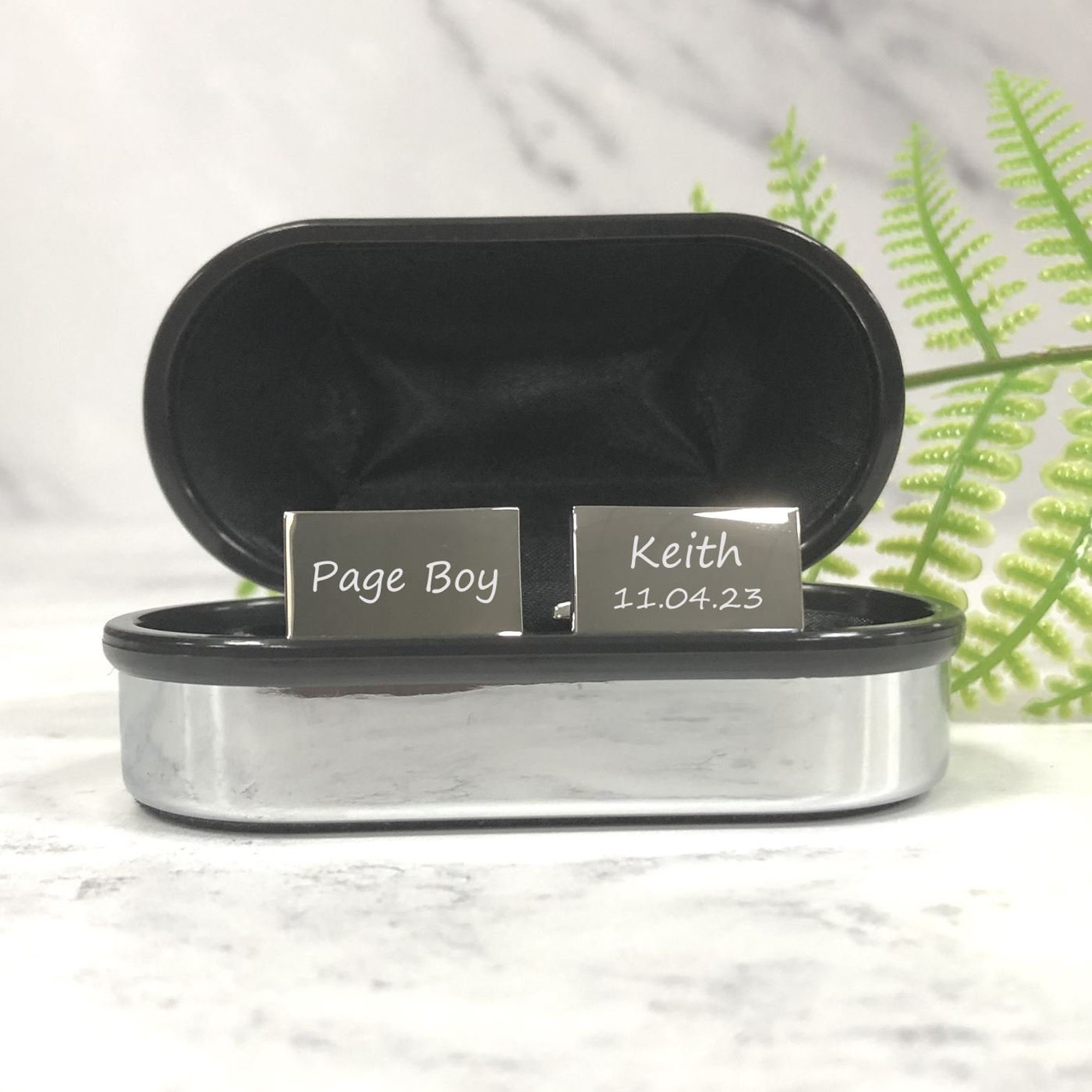 Mens Personalised Page Boy Wedding Day Custom Engraved Etsy
