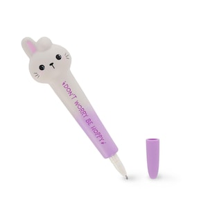 Legami Squishy Häschen Gelstift - Legami Squeezies, Häschen Stift, Stress Buster Geschenk, süße Stifte, Squishy Stifte, Häschen Stift, lustige Stifte