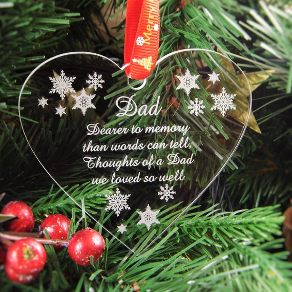 Personalised Christmas Tree Decoration Engraved Bauble Gift Etsy