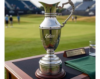 Niklowany dzbanek golfowy w kształcie claret jug – grawerowana nagroda golfowa