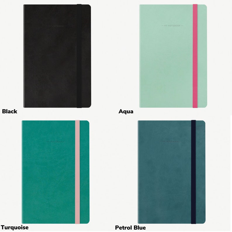 Personalised Embossed Dotted Notebook Bullet Journal Etsy