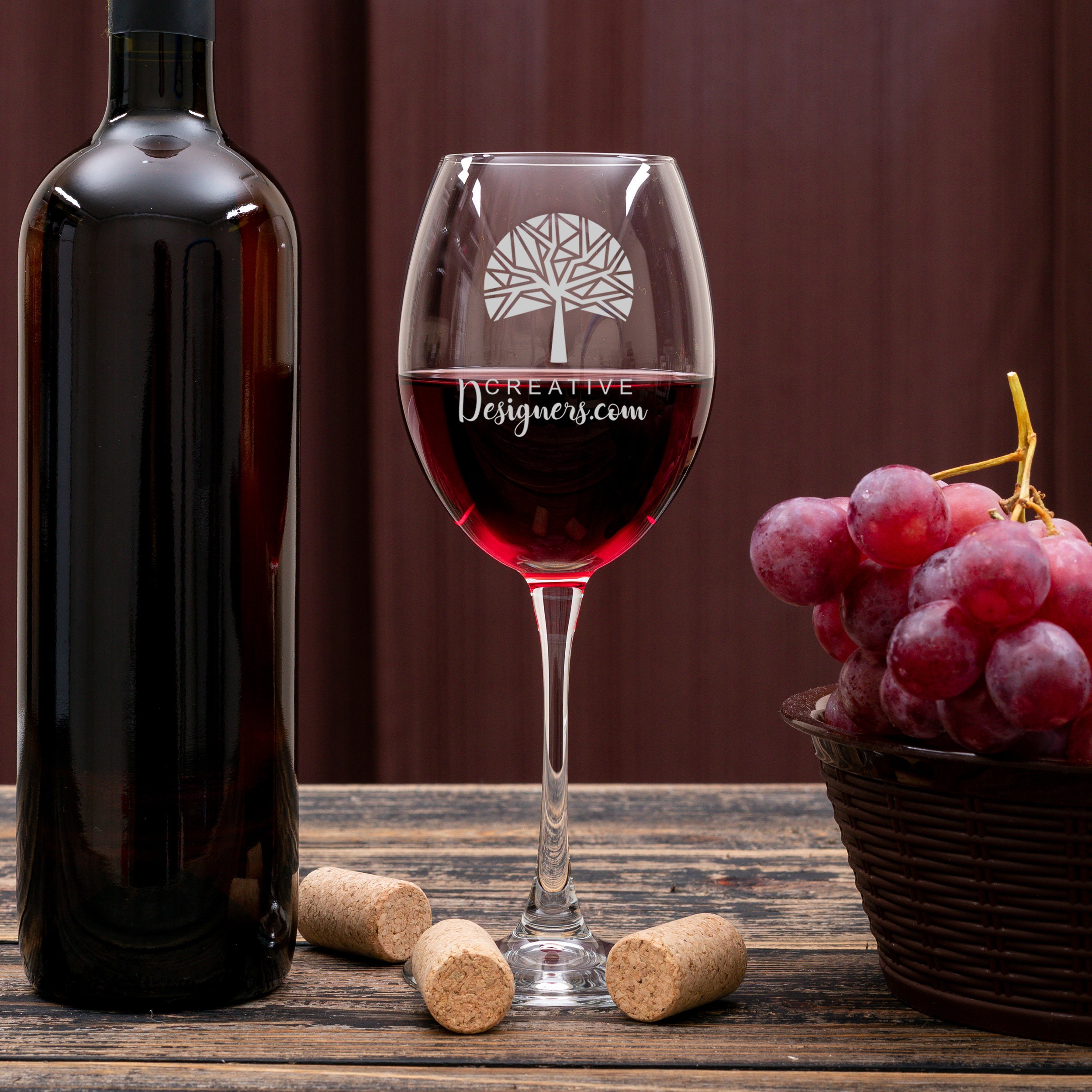 Branded wine glasses hotsell
