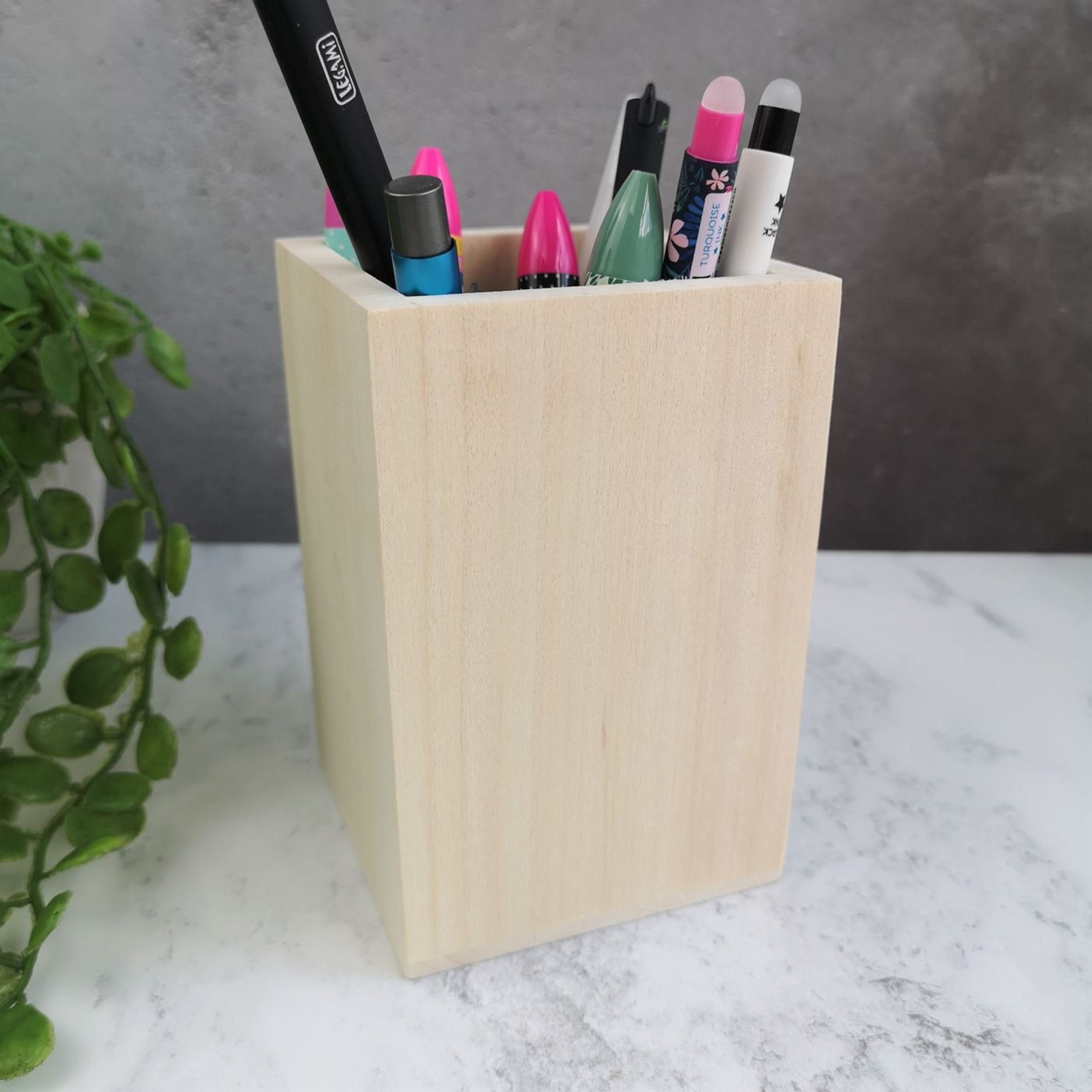 Crayon Holder Personalised Wooden Crayon Pot Gifts for Kids School Supplies  Pencil Pot Pen Holder Back to School Gift LC135 -  Denmark