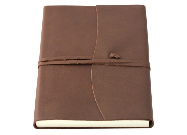 Personalised Embossed Medium Brown Genuine Leather Journal Etsy