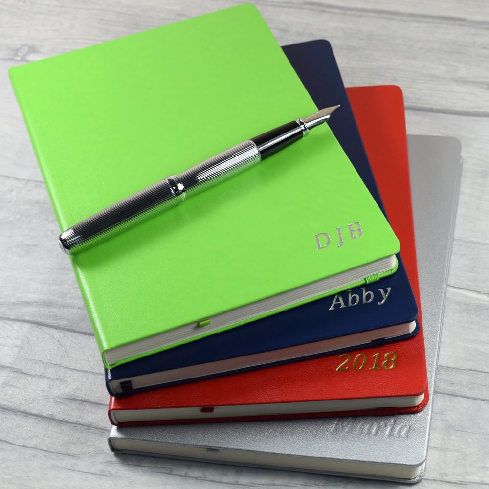 Embossed Personalised Notebook A5 Travellers Notebook Cute Etsy