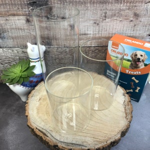 Personalised Bamboo Lid Dog Treat Storage Jar Pick Your Size Glass Storage Jar Dog Reward Jar with Engraved Lid with Paw Print & Name image 4