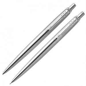 Personalised Pen Set, Engraved Pen, Stainless Steel Parker Jotter Pen & Pencil Set, Graduation, Wedding, Birthday Gift image 2