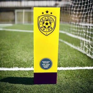 Personalised Football Trophy, Prodigy Football Award, FREE ENGRAVING, Team Trophies, Season 25/26, Logo sticker, Kids Trophy, Own Logo