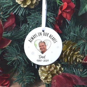 In memory of dad christmas baubles