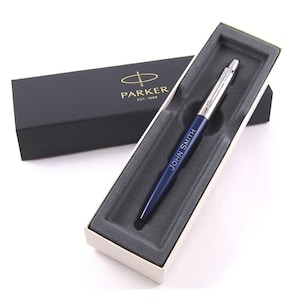 Personalised, Engraved Pen - Parker Royal Blue Jotter Pen - Great Birthday and Christmas Gift, Wedding Gift, Graduation Gift