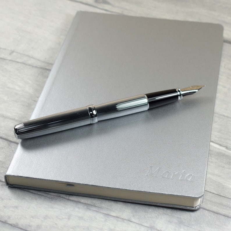 Embossed Personalised Notebook A5 Travellers Notebook Cute Etsy