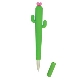 Bolígrafo de gel Legami Cactus, bolígrafo Cactus, bolígrafo de tinta negra, bolígrafos bonitos, bolígrafo divertido, bolígrafos para niños, bolígrafos divertidos, bolígrafo Cactus verde, bolígrafos Legami