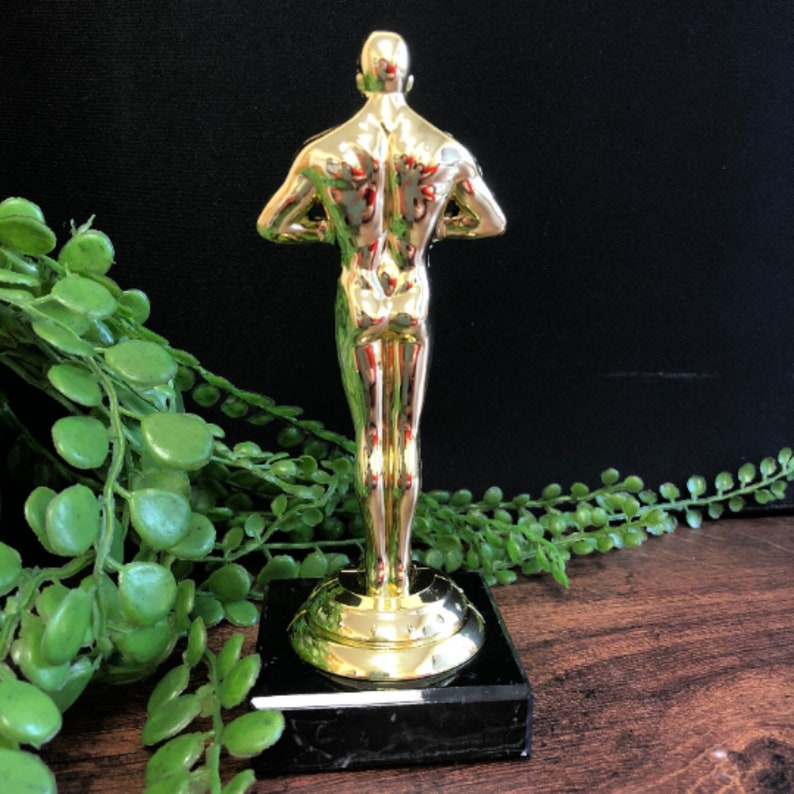 Personalised Engraved Achievement Gold Figure Award Trophy FREE ENGRAVING Office Christmas Party Secret Santa Award Trophies Corporate Award image 3