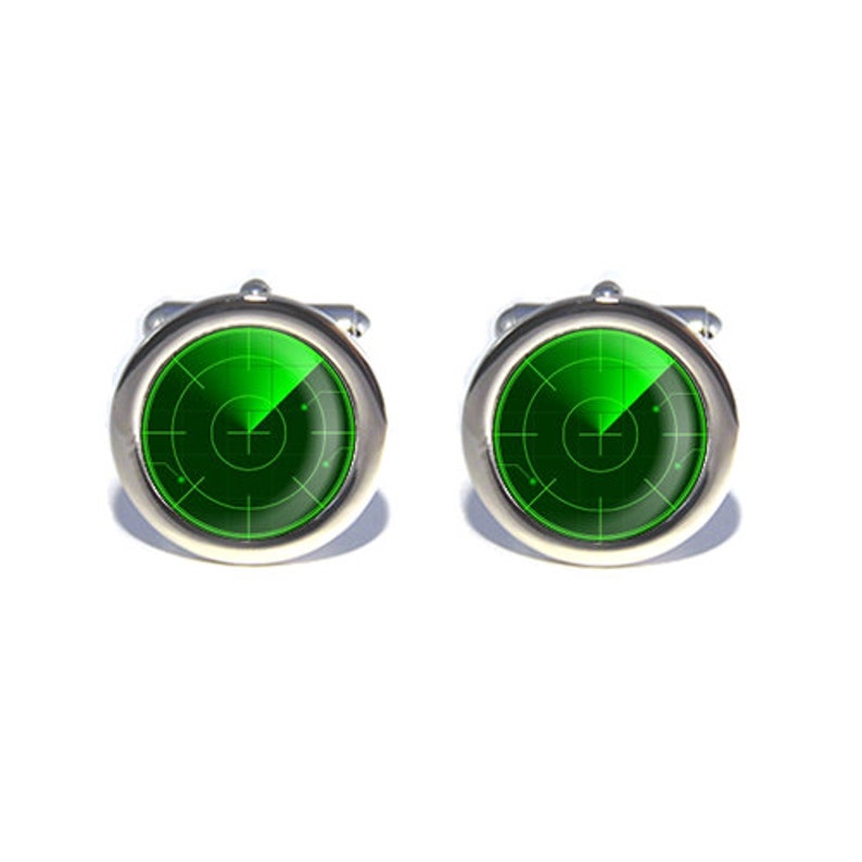Geeky Gift Science Technology Computer Radar Cufflinks Gifts for Dad Birthday Anniversary Gifts for Men Father/'s Day Wedding Cufflinks