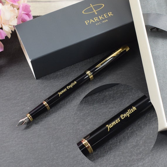 Parker IM Black With Gold Trim Fountain Pen, Personalised Pen, Engraved  Pen, Graduation Gift, Wedding Gift, Birthday Gift 1931652 -  Israel