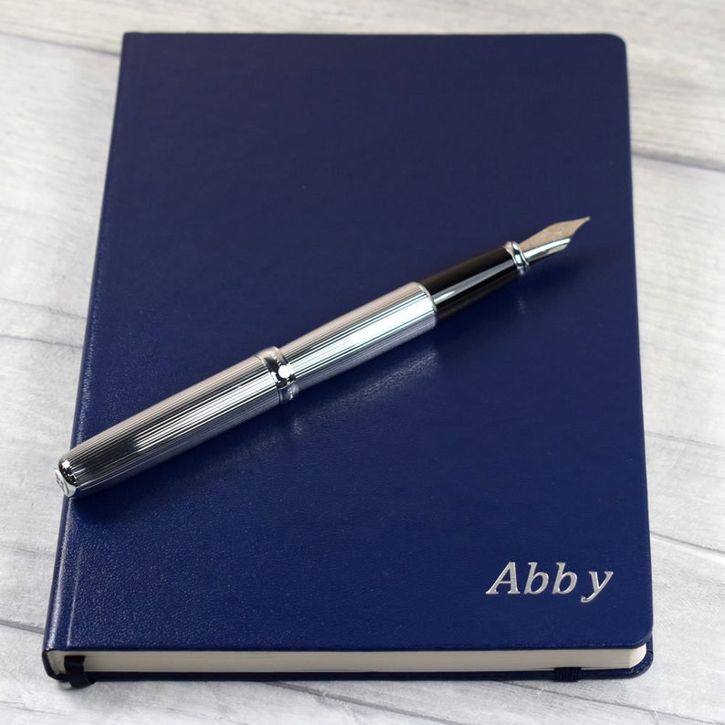 Embossed Personalised Notebook A5 Travellers Notebook Cute Etsy