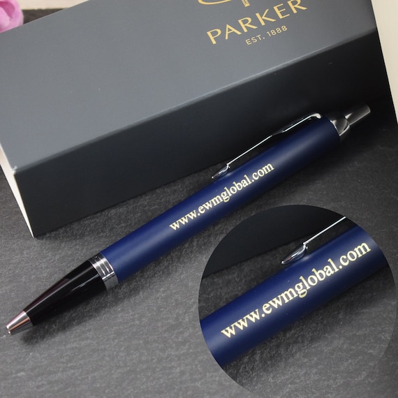 Personalised Engraved Parker Vector Stainless Steel Fountain Pen Chrome Trim