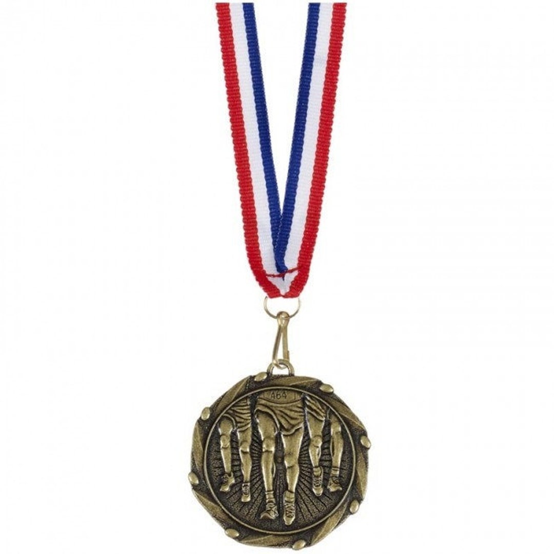 Engraved Running Medal Award Complete With Medal Ribbon - Personalized ...