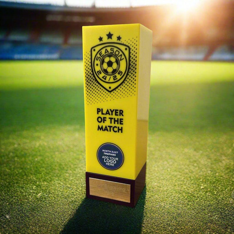 Personalised Football Trophy Season 24/25, Player of the Match Football ...