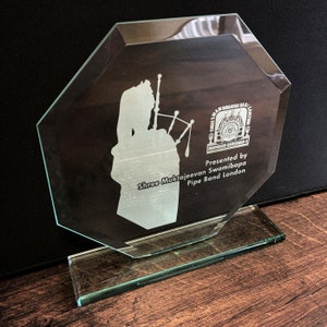 Personalised Engraved Jade Glass Oblivion Award Corporate Trophy Award Company Awards Ceremony, Glass Trophy, Sports Trophies image 6