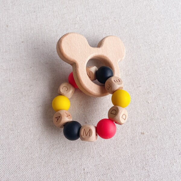 Mickey Mouse Rattle - Etsy