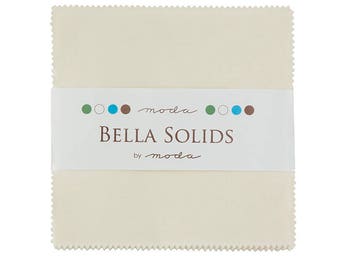 Ivory, Bella Solid Charm Pack, 42 - 5" squares, 9900PP 60