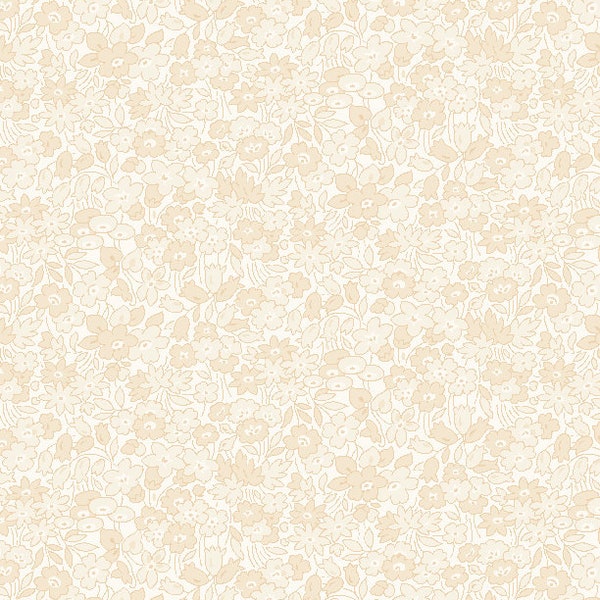 Sentiments - Tonal Flowers Cream by Kaye England for Wilmington Prints, 1/2 yard, 1803 98725 122